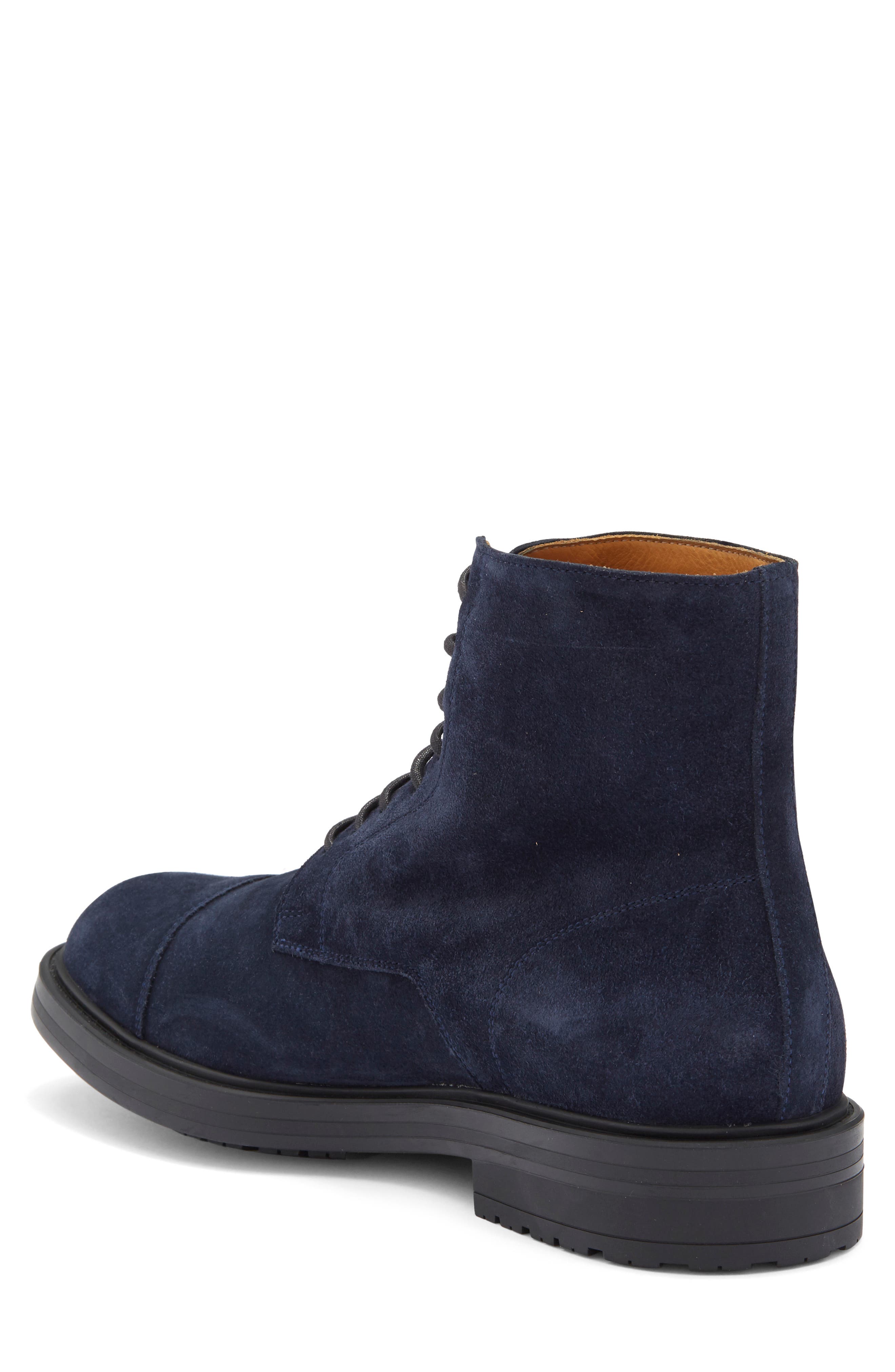 Polar Leather Boot, Alternate, color, NAVY SUEDE