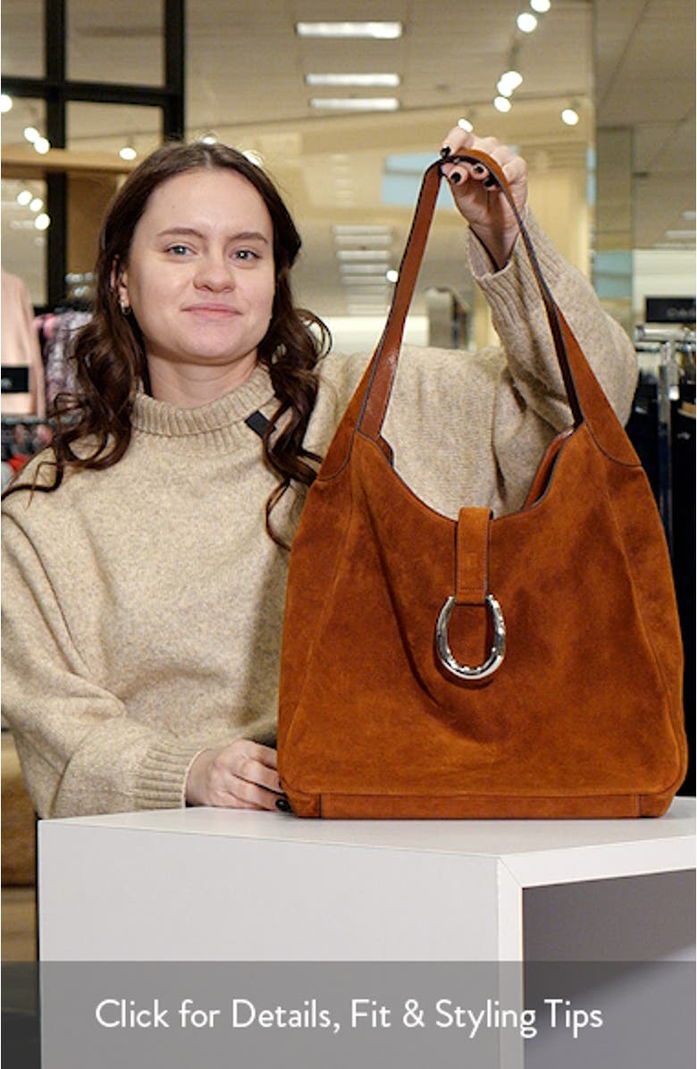 Maya Suede Hobo Bag, sales video thumbnail