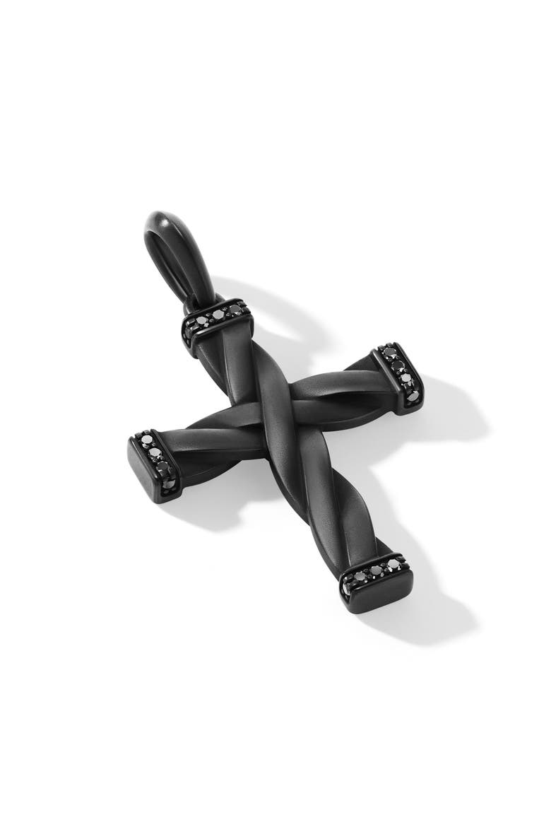 Helios™ Cross Pendant, Alternate, color, BLACK TITANIUM/ DIAMOND