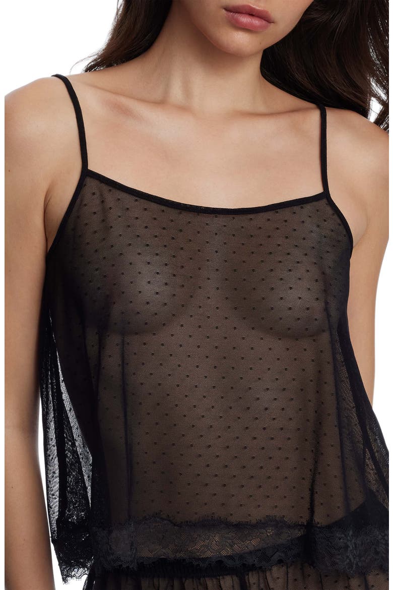 Entice Sheer Two-Way Camisole, Main, color, BLACK