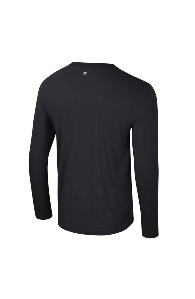 COLOSSEUM Men's Colosseum Black Ohio State Buckeyes Color Pop Active Blend 2-Hit Long Sleeve T-Shirt, Alternate, color, Black