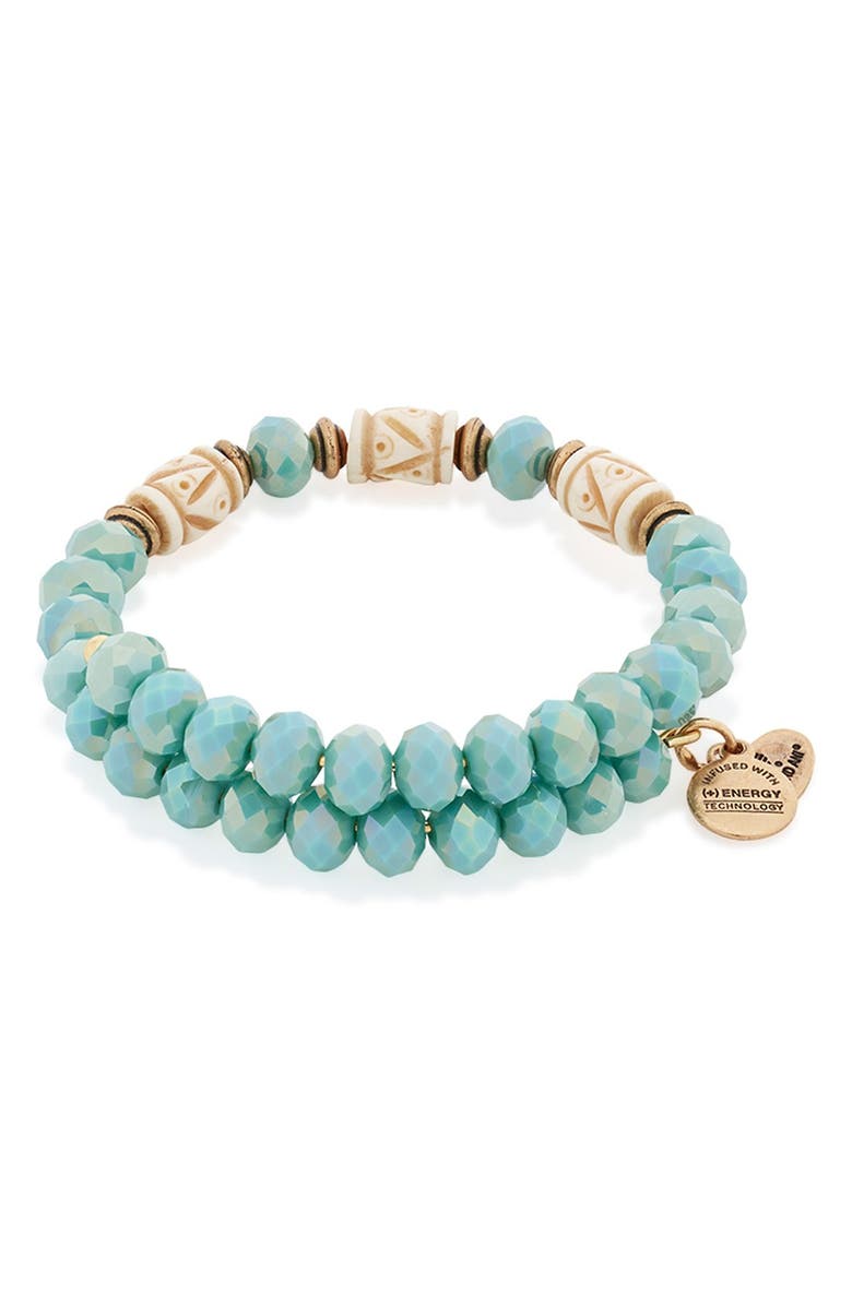 Alex and Ani 'Deep Sea' Wrap Bracelet, Alternate, color, 