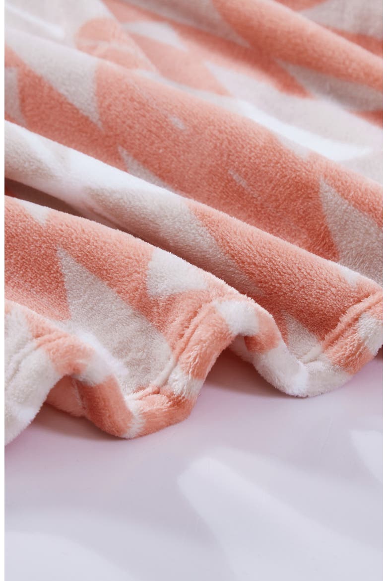 Southwestern Plush Fleece Throw - 50" x 60", Alternate, color, ORANGE