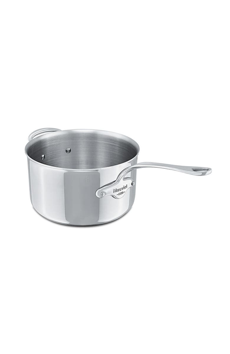 Mauviel M'Cook 4.8 Quart Stainless Steel Saucepan, 9.4 Inch, Alternate, color, Silver