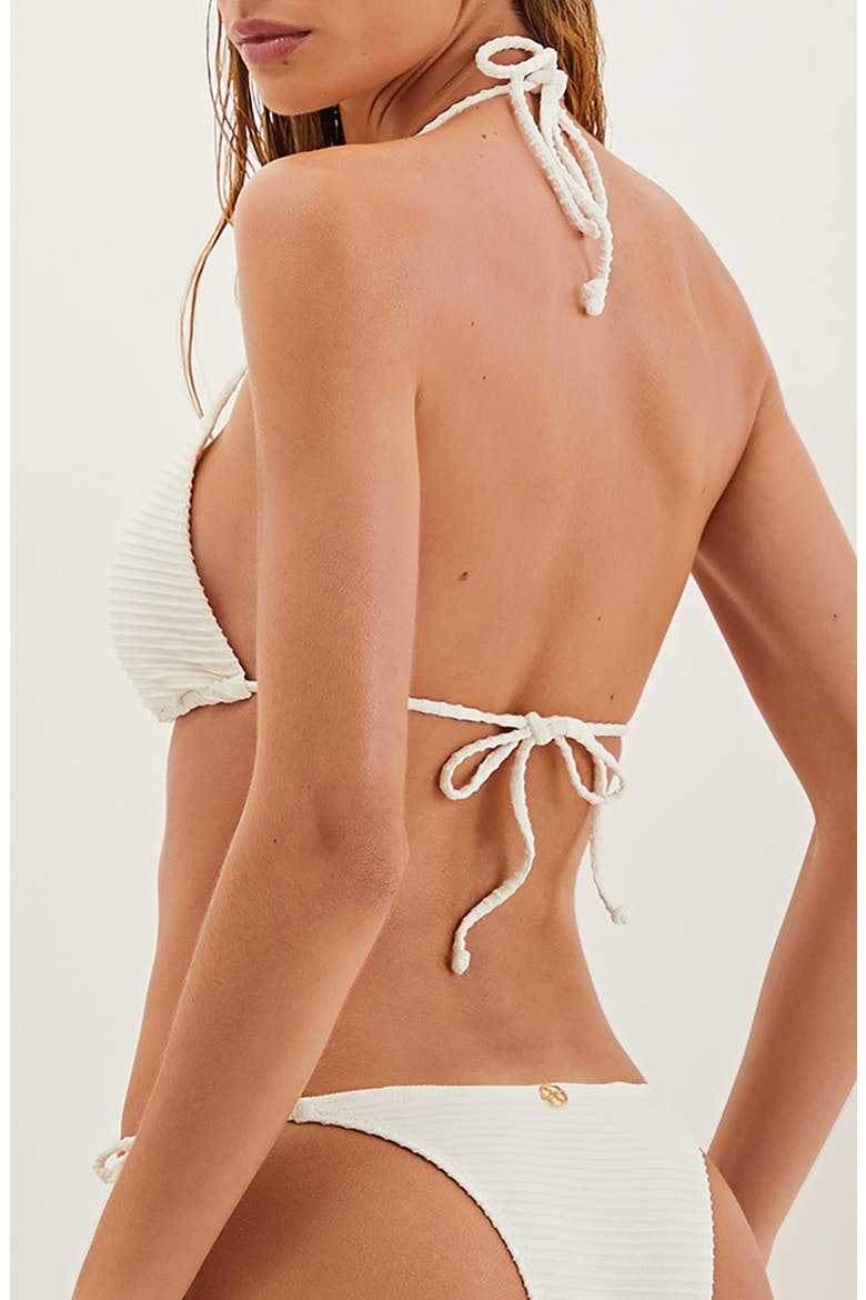 Triangle Bikini Top, Alternate, color, OFF WHITE