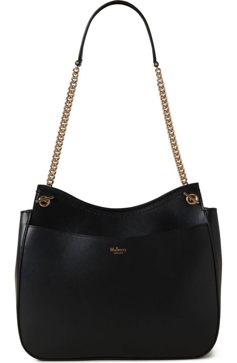 Mulberry Lana Chain Strap High Gloss Leather Shoulder Bag, Alternate, color,