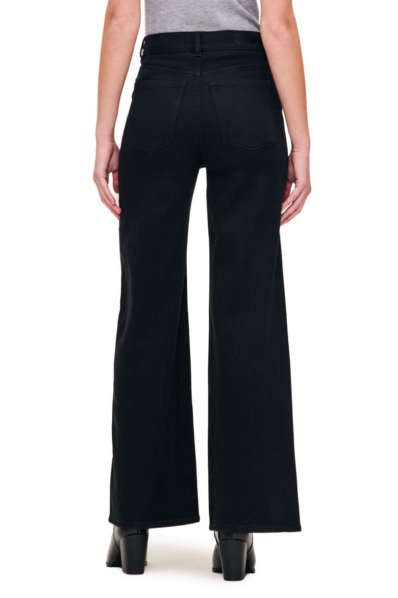 Hepburn High Waist Wide Leg Jeans, Alternate, color, JET BLACK VINTAGE