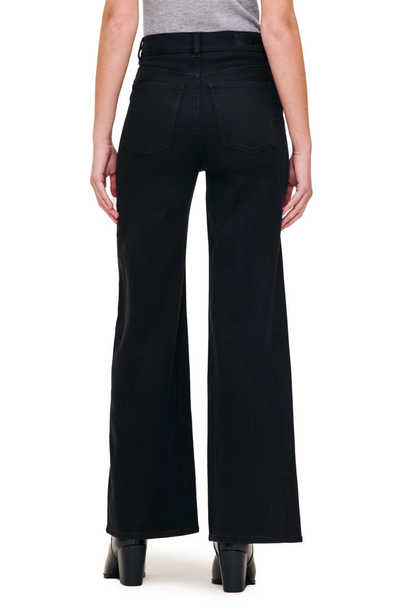 DL1961 Hepburn High Waist Wide Leg Jeans, Alternate, color, Jet Black Vintage