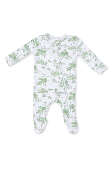 Golf Toile Zip Footie