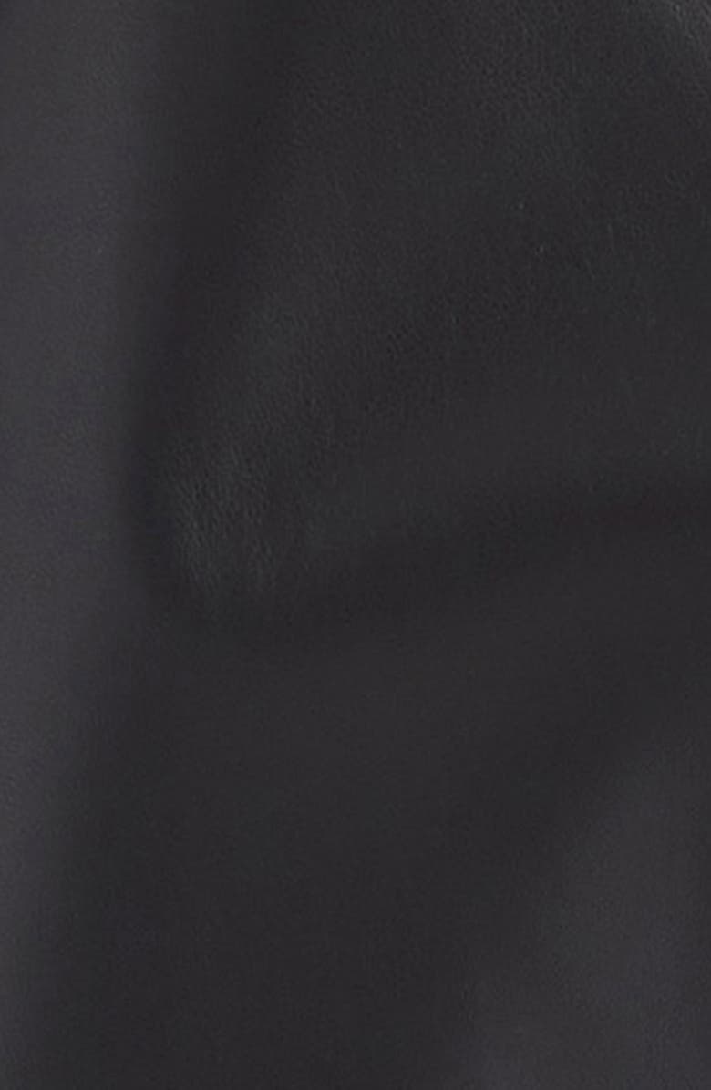 Lafayette 148 New York Patch Pocket Leather Blazer, Alternate, color,