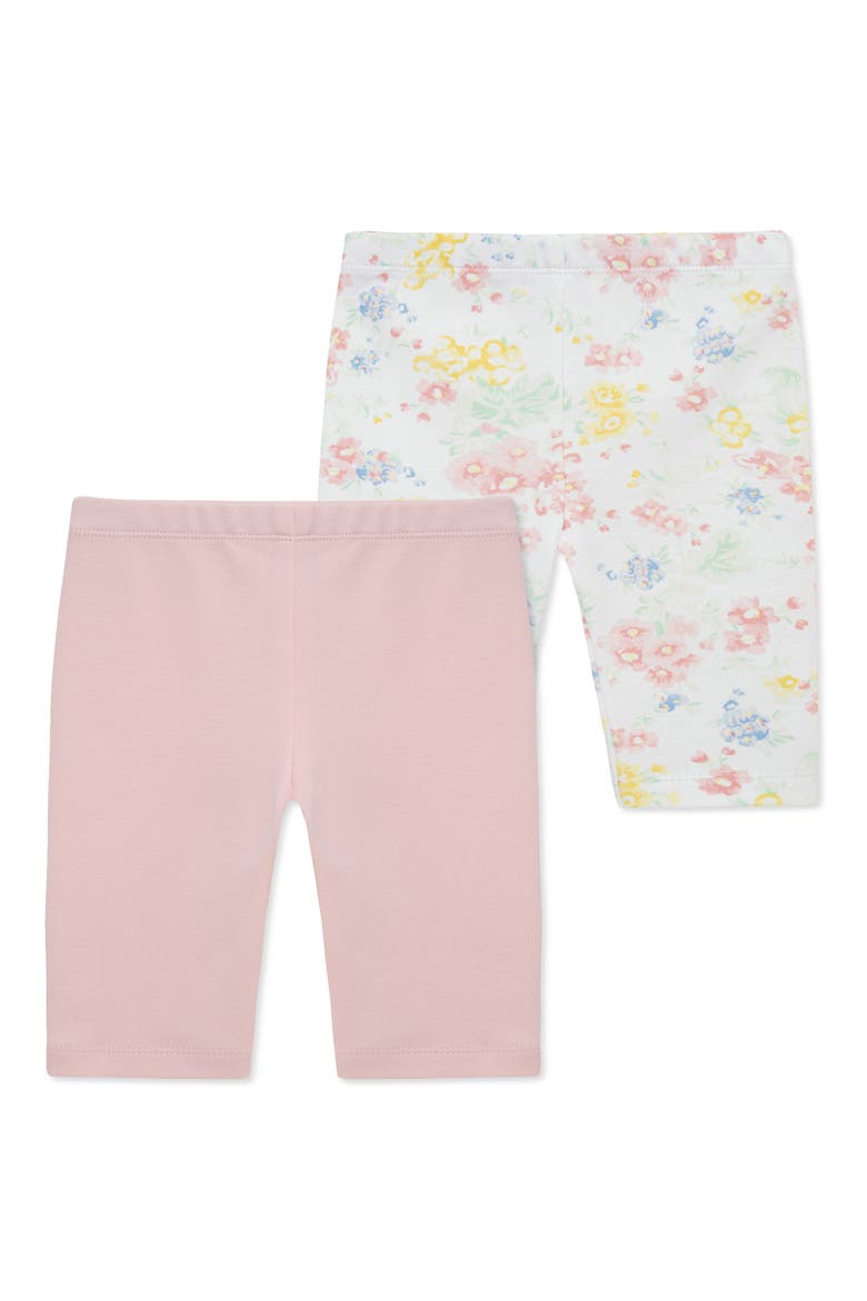 Set of 2 Assorted Cotton Leggings, Main, color, FLORAL