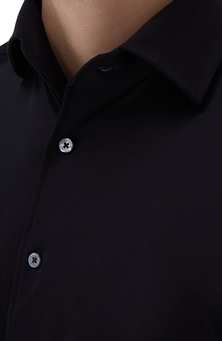 Bugatchi Devon OoohCotton<sup>®</sup> Button-Up Shirt, Alternate, color, Black