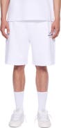L/AB OFF-WHITE Diagonal Logo Cotton French Terry Sweat Shorts