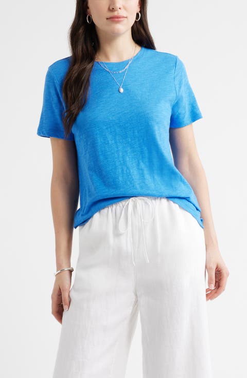 Cotton Blend Crewneck T-Shirt