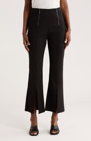 PATRIZIA LUCA Front Slit Wide Leg Pants