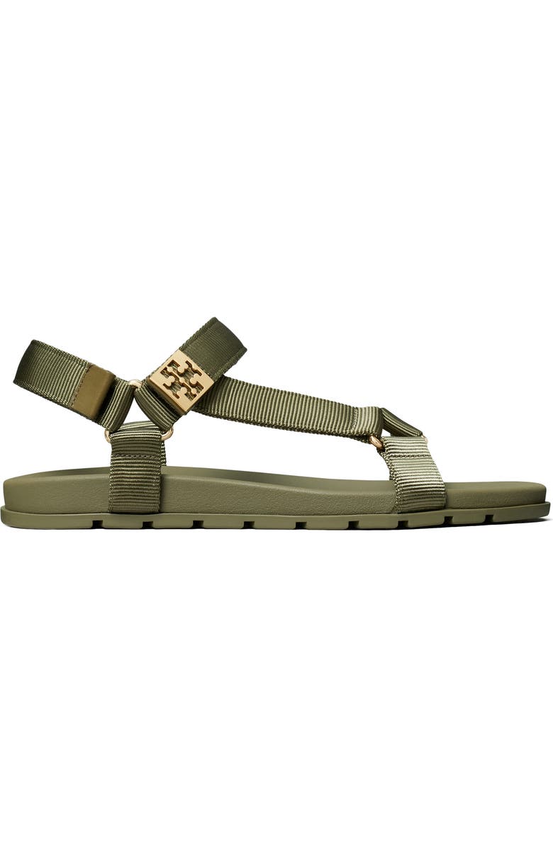 Tory Burch Mellow Trail Sandal, Alternate, color, Deep Olive / Gold