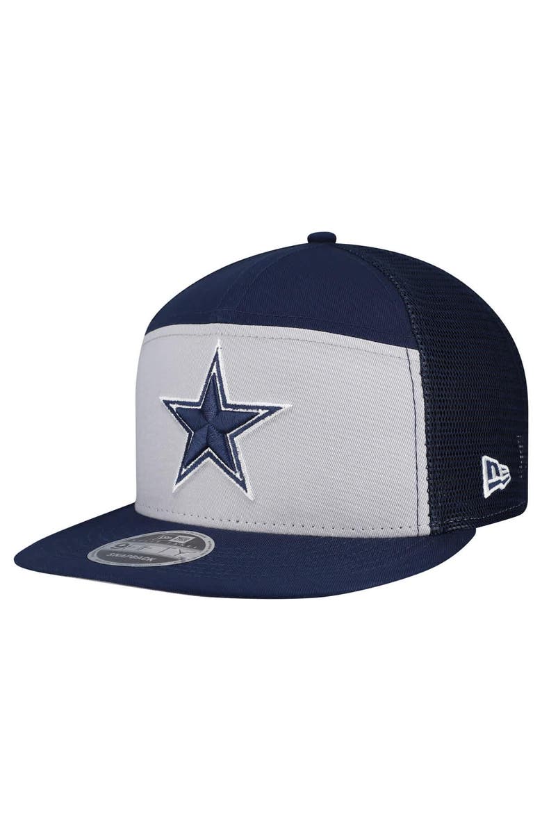 New Era Men's New Era Gray/Navy Dallas Cowboys Outdoor Split Panel 9FIFTY Snapback Hat, Main, color, Gray