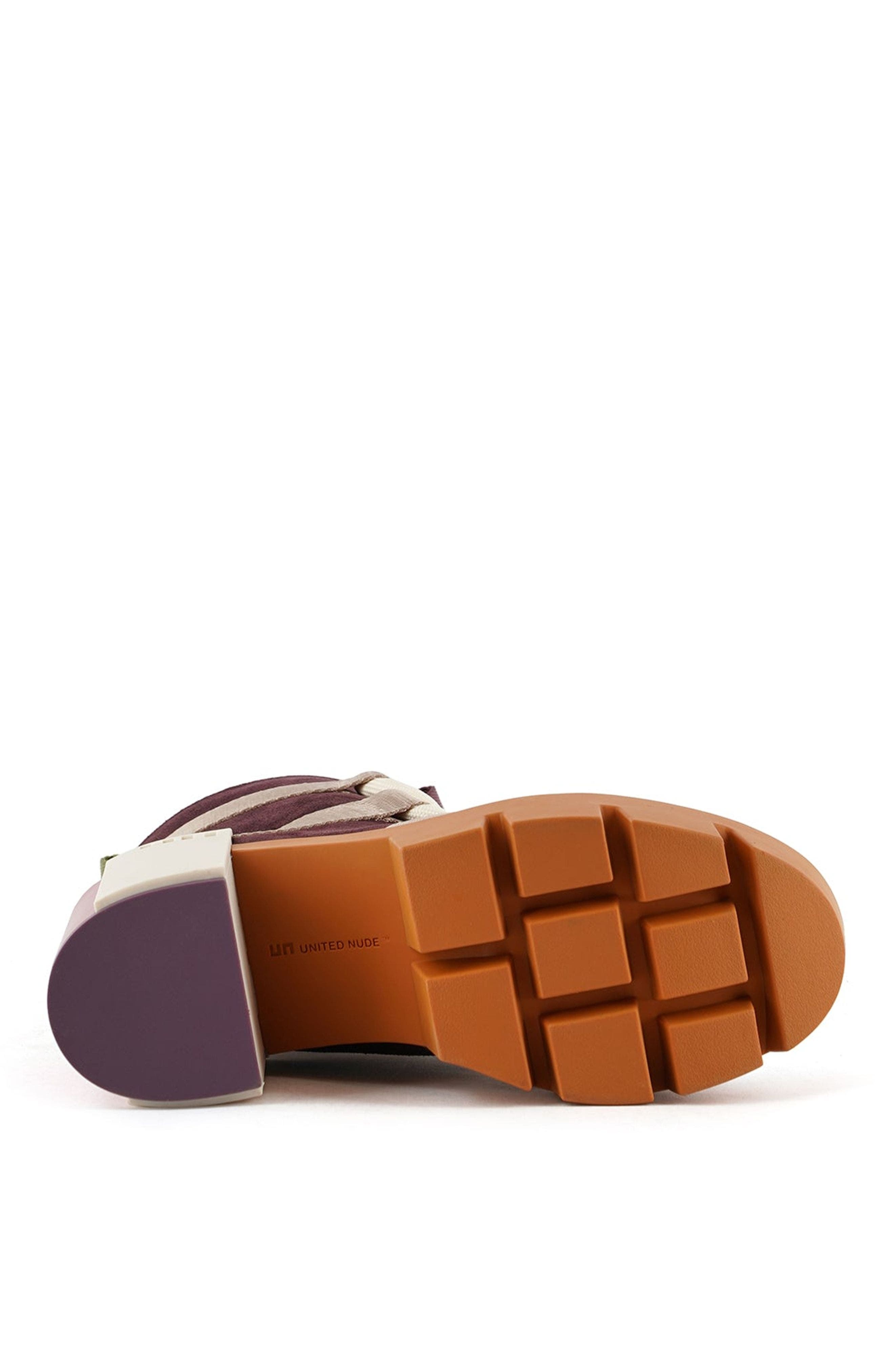 United Nude Grip Nomad Mid Platform Lug Bootie, Alternate, color, Caramel Mix