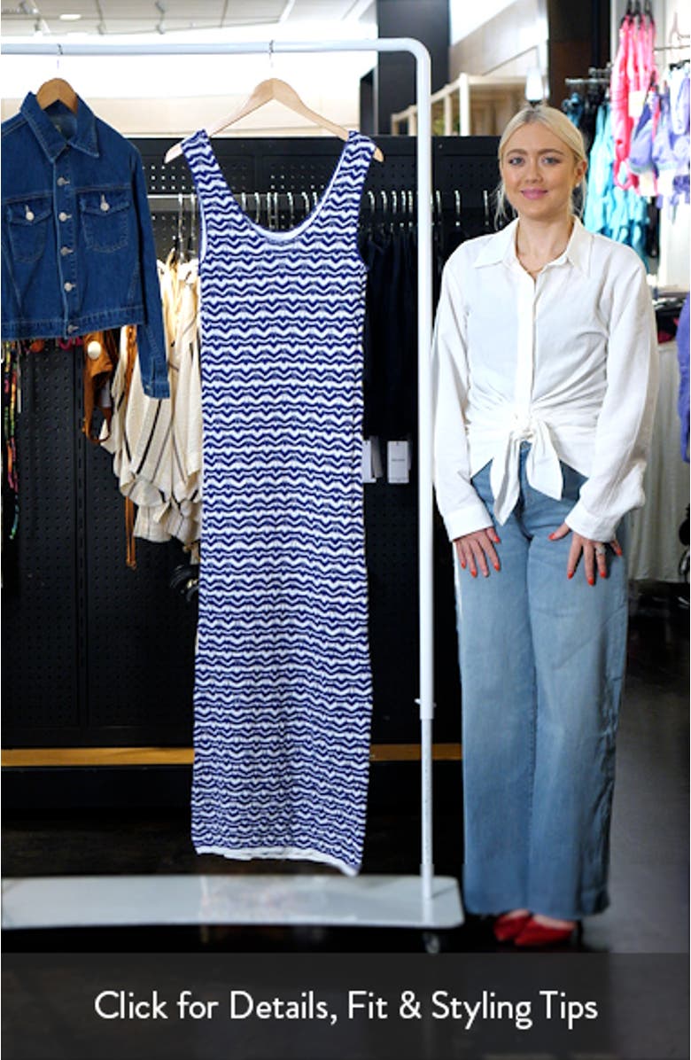 Wave Open Stitch Maxi Dress, sales video thumbnail