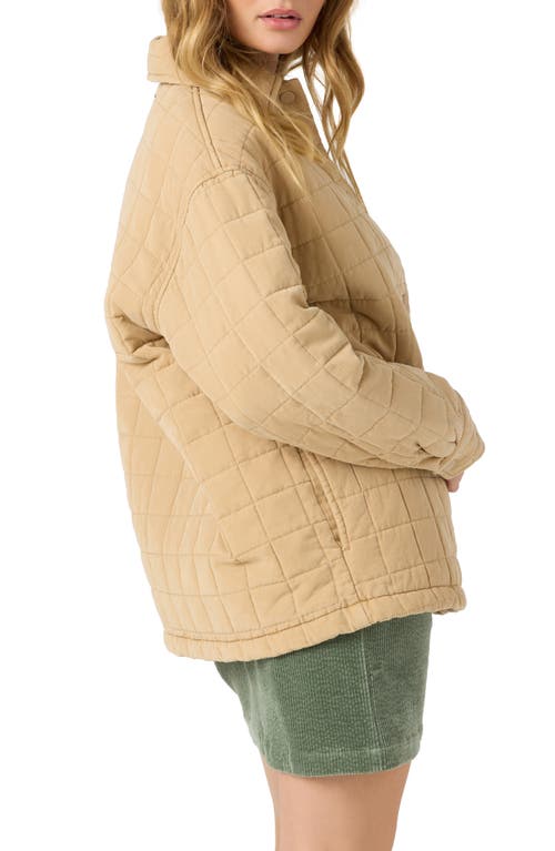 O'neill Rya Quilted Jacket In Brown