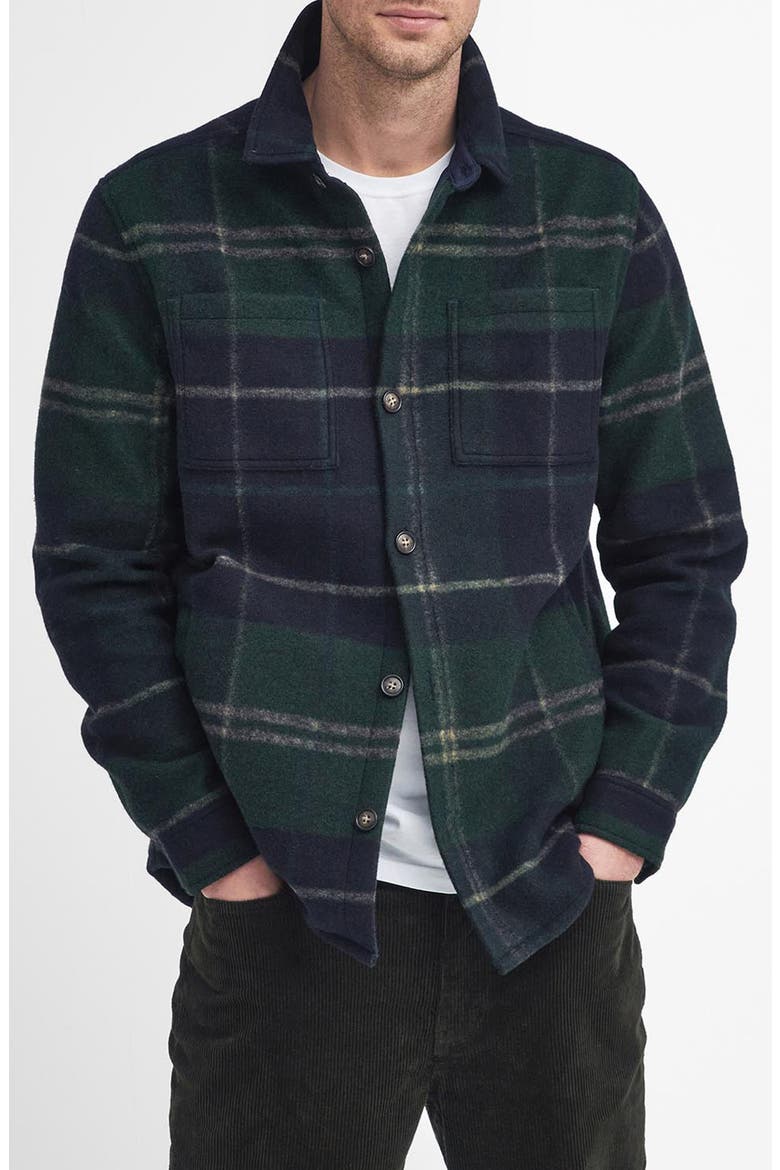 Chapter Plaid Overshirt, Main, color, GREEN LOCH TARTAN
