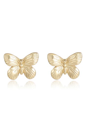 Ettika Butterfly Stud Earrings