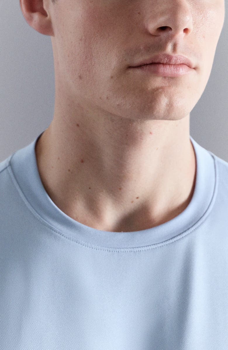 MANGO Slim Fit Coolmax<sup>®</sup> Solid T-Shirt, Alternate, color, Sky Blue