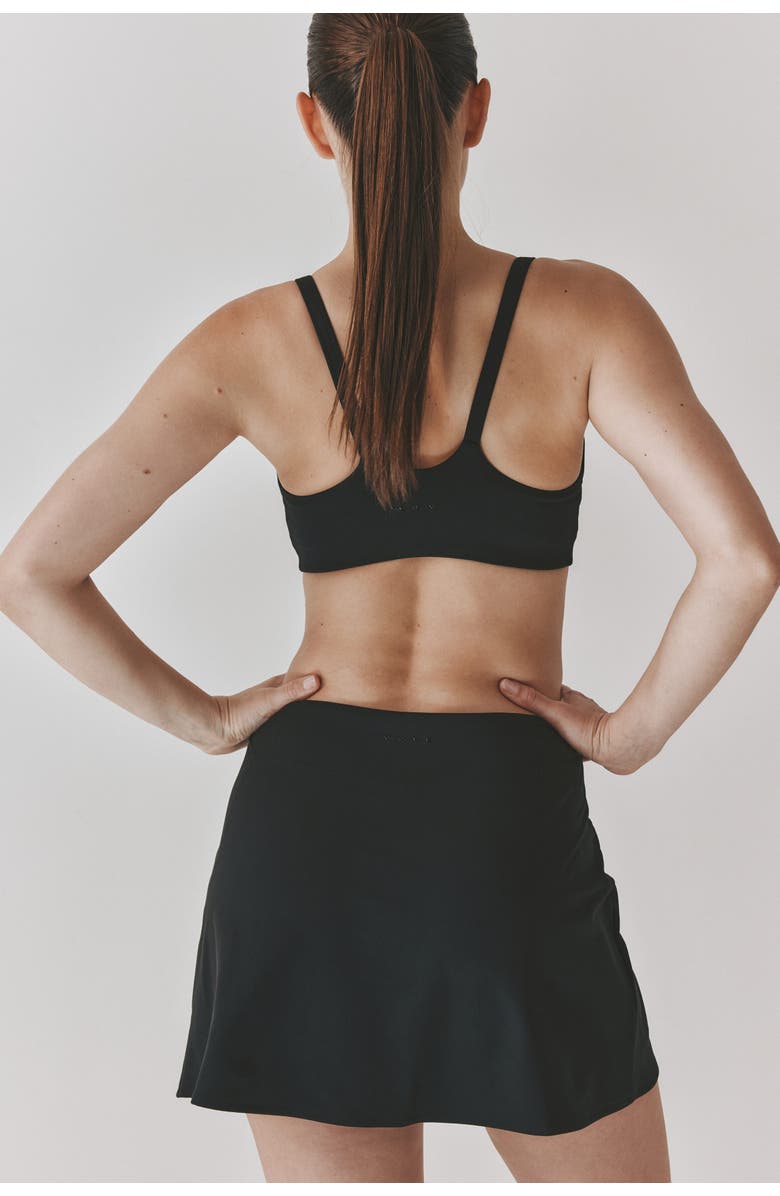 H&M Tennis Skirt With Softmove, Alternate, color, Black