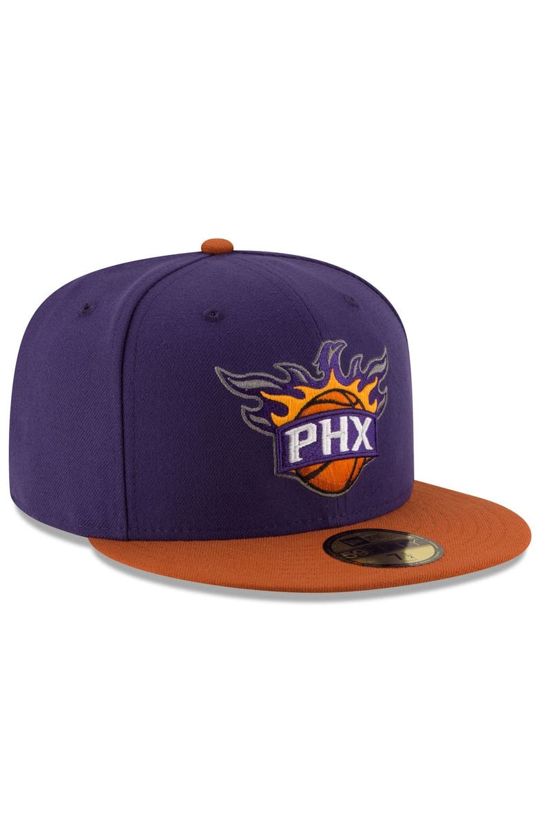 New Era Men's New Era Purple/Orange Phoenix Suns Official Team Color 2Tone 59FIFTY Fitted Hat, Alternate, color, 