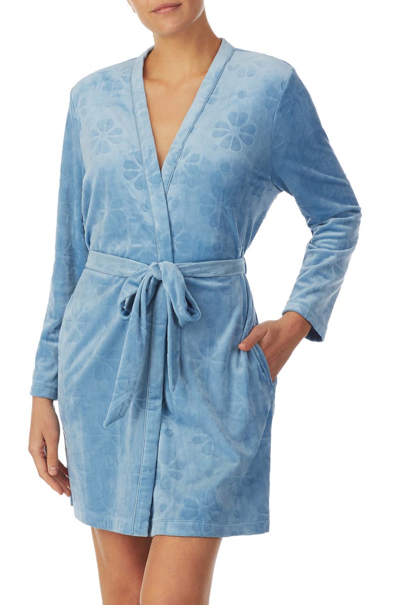 Kate Spade New York spade pattern short robe, Main, color, 