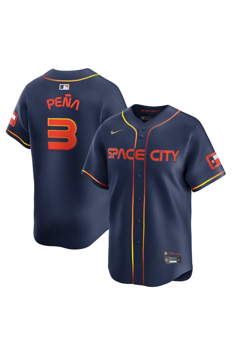 Nike Men's Nike Jeremy Peña Navy Houston Astros City Connect Limited Player Jersey, Main, color, 