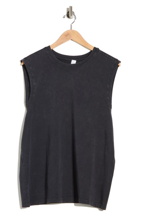Acid Wash Cotton Blend Tank
