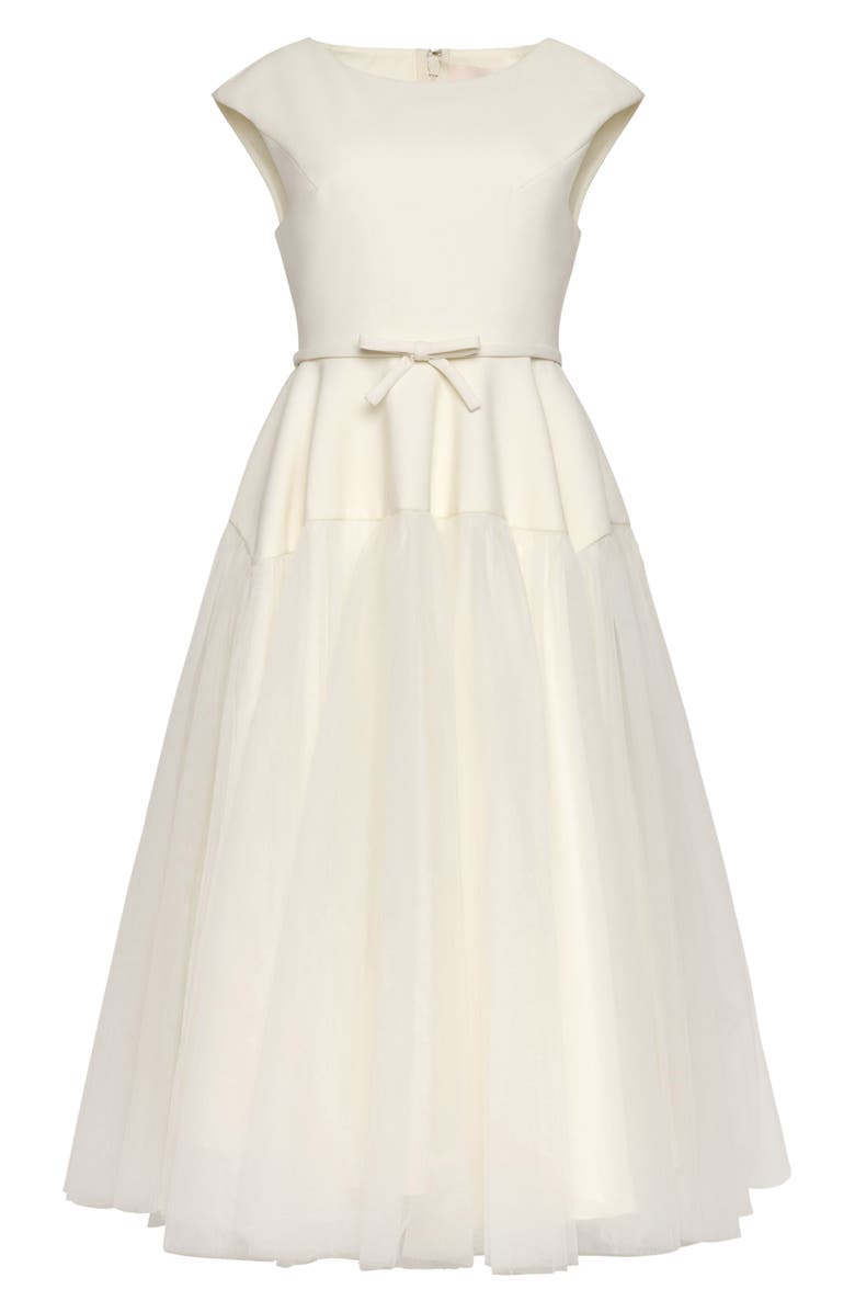 Cinq à Sept Sunnie Tie Waist Dress, Alternate, color, Ivory