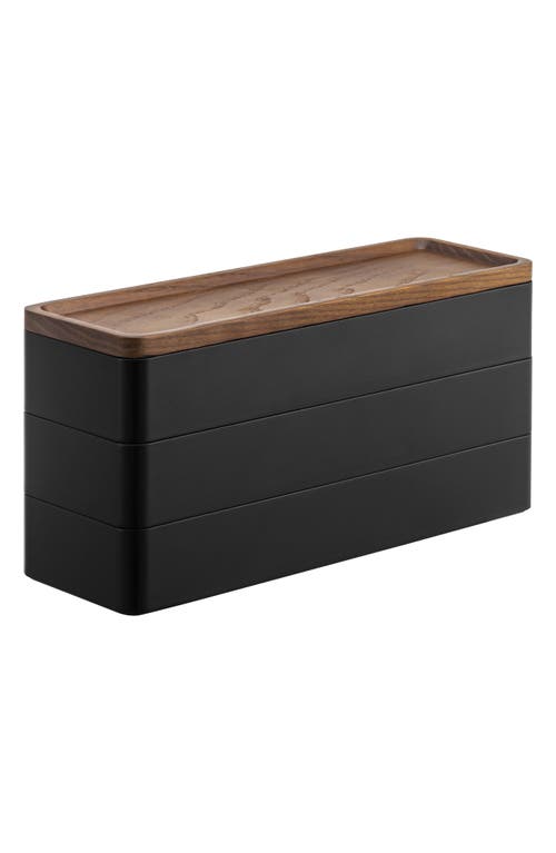 Yamazaki 3-tier Accessory/watch Box In Black