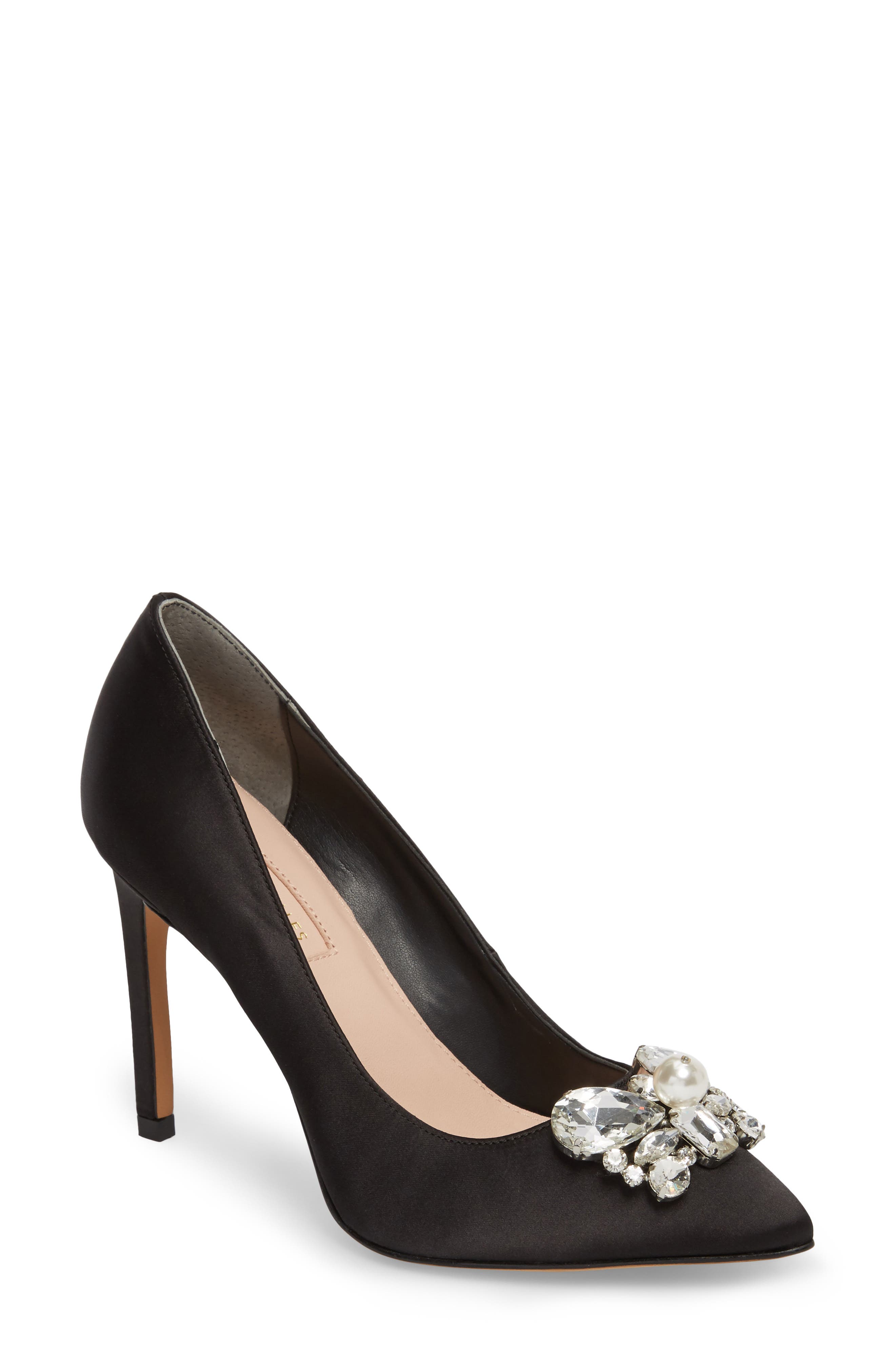 Avec Les Filles Chiara Embellished Pointy Toe Pump, Main, color, 