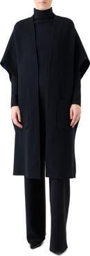 Akris Reversible Double Face Cashmere Cape