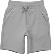 MILES THE LABEL Kids' Stretch Organic Cotton French Terry Sweat Shorts