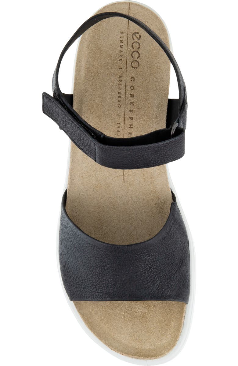 ECCO CORKSPHERE<sup>™</sup> Flowt Wedge Cork Sandal, Alternate, color,