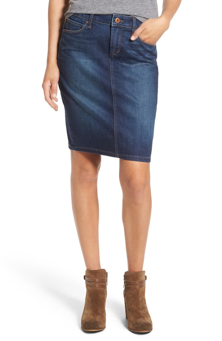 Articles of Society 'Penny' Denim Pencil Skirt, Main, color, 
