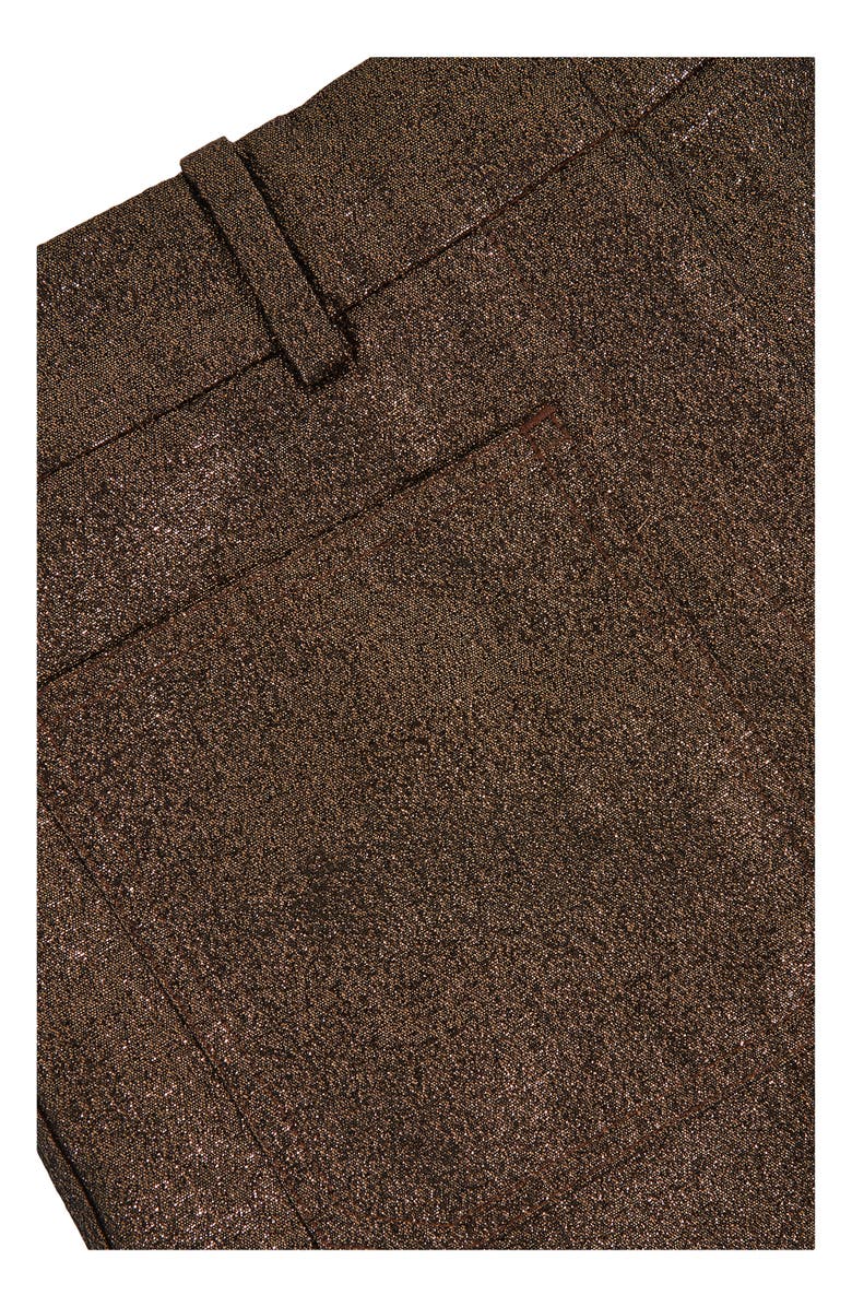 Reiss Sienna Metallic Patch Pocket Flare Leg Pants, Alternate, color, 