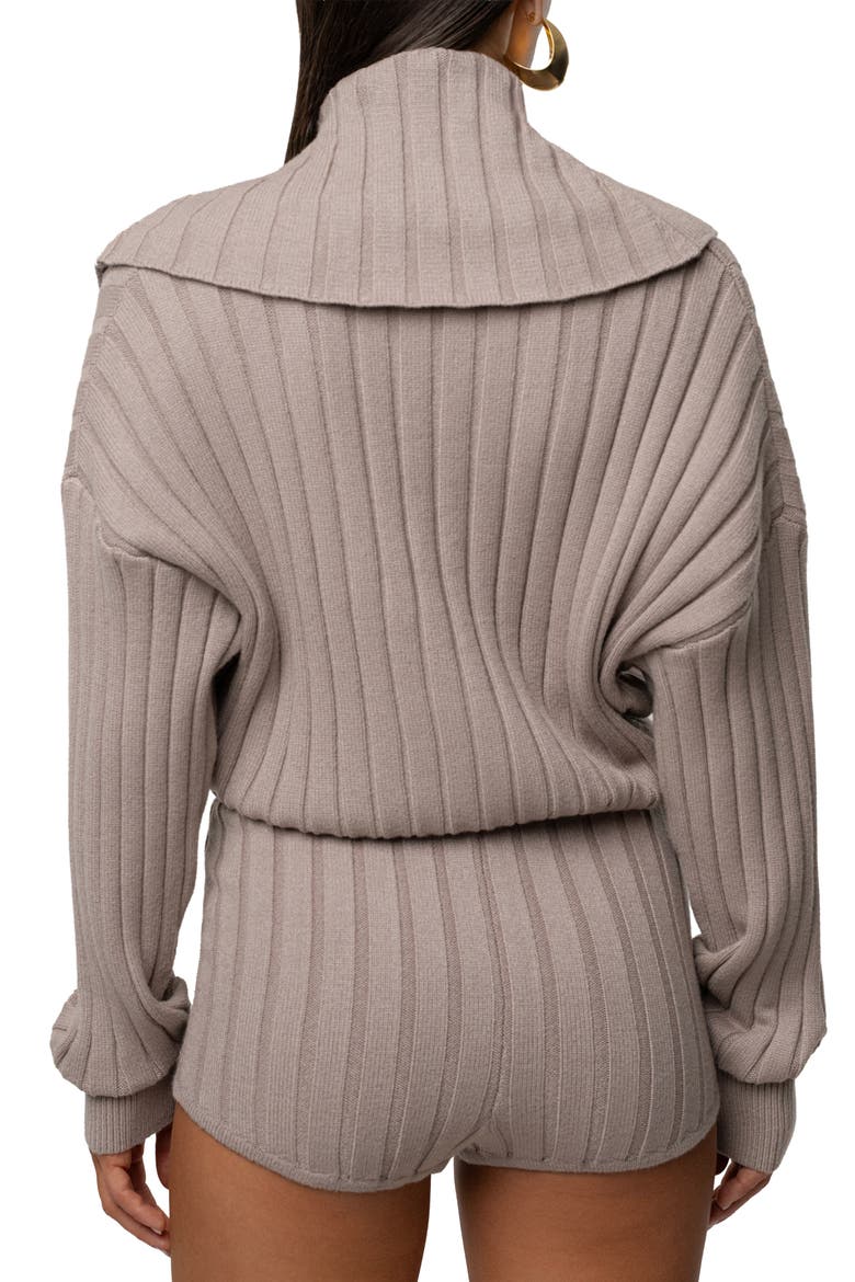 Ease Forward Knit Top, Alternate, color, Taupe