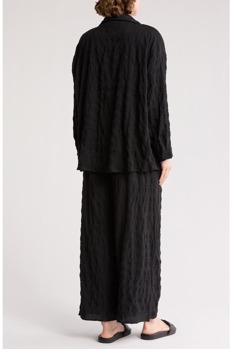 2-Piece Crinkle Cover-Up Set, Alternate, color, BLACK