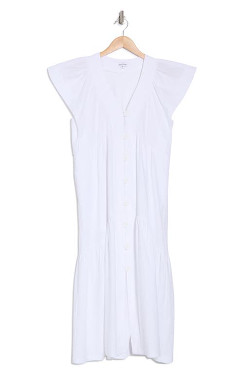 Area Stars Bea Button Front Dress In White
