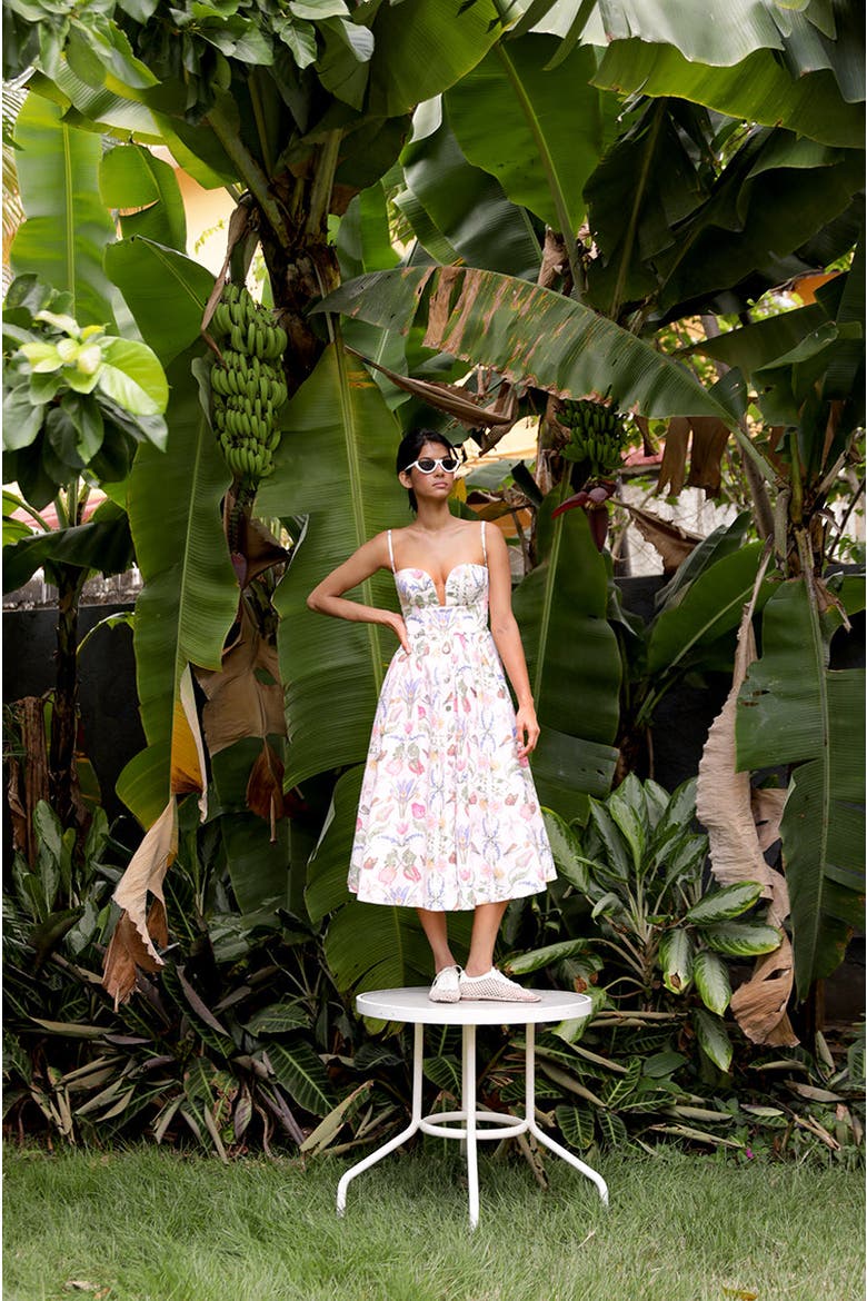 Veneta Dress, Alternate, color, TULIPAN WHITE PRINT