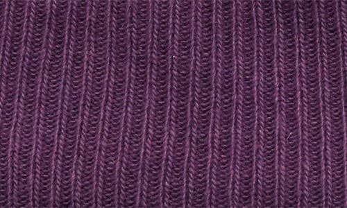 Portolano Cashmere Rib Hat In Purple