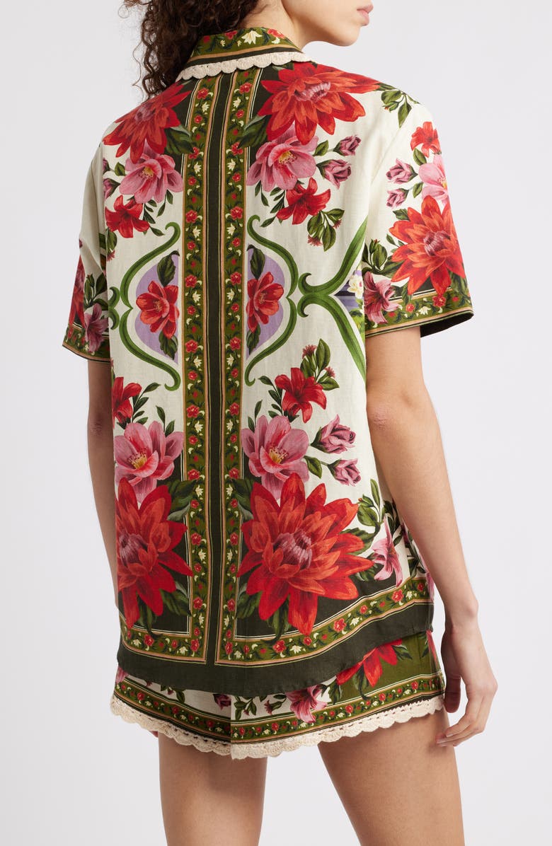 FARM Rio Wonder Rio Sand Button-Up Shirt, Alternate, color, Sand