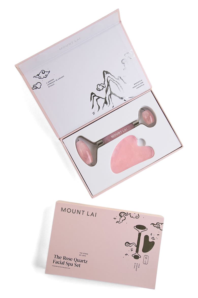 Rose Quartz Facial Set, Alternate, color, ROSE QUARTZ