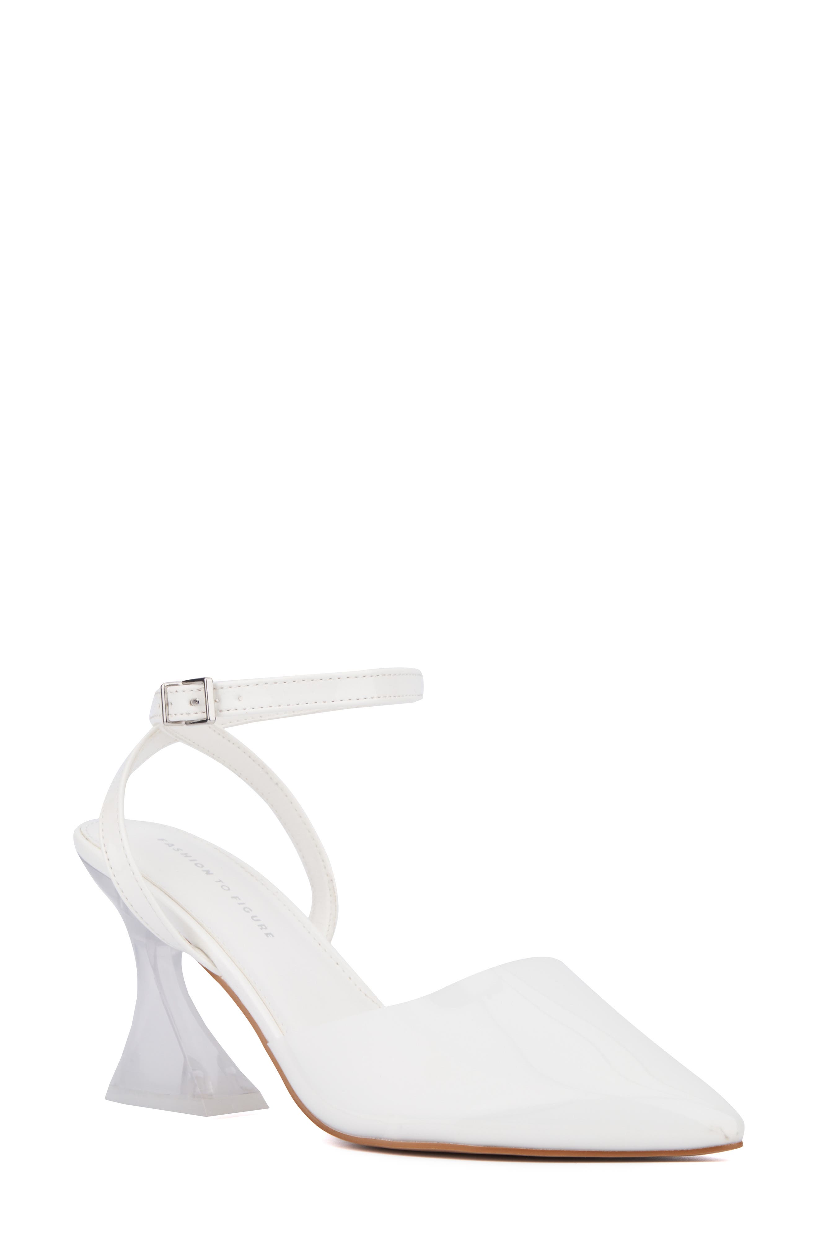 Fashion to Figure Jacki Ankle Strap Pump - Wide Width, Main, color, 