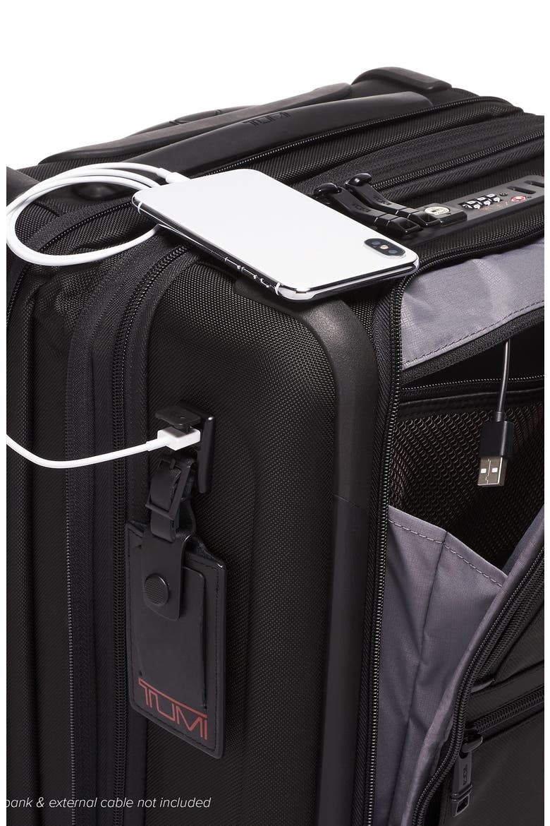 Alpha 3 Collection 22-Inch International Expandable Carry-On, Alternate, color, BLACK