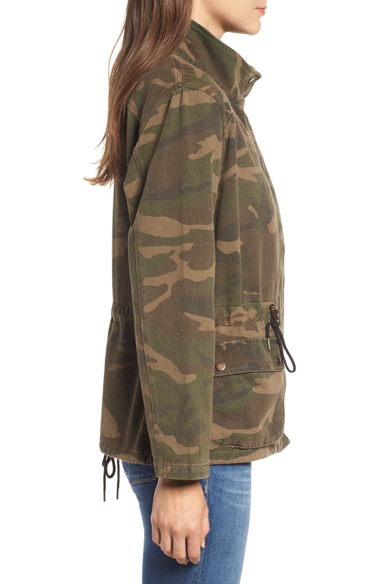 Camo Print Army Jacket, Alternate, color, ARMY GREEN